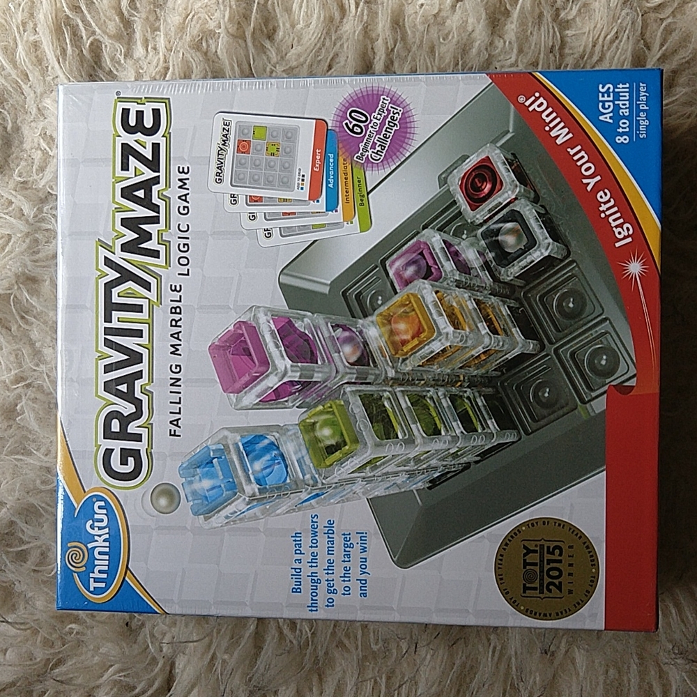 Think Fun Gravity Maze Marble Run Game New Sealed